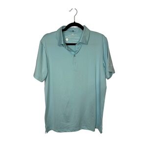 Boston Scott Golf‎ Polo Shirt Mens Small Sold Sky Blue UPF50 Moisture Wicking